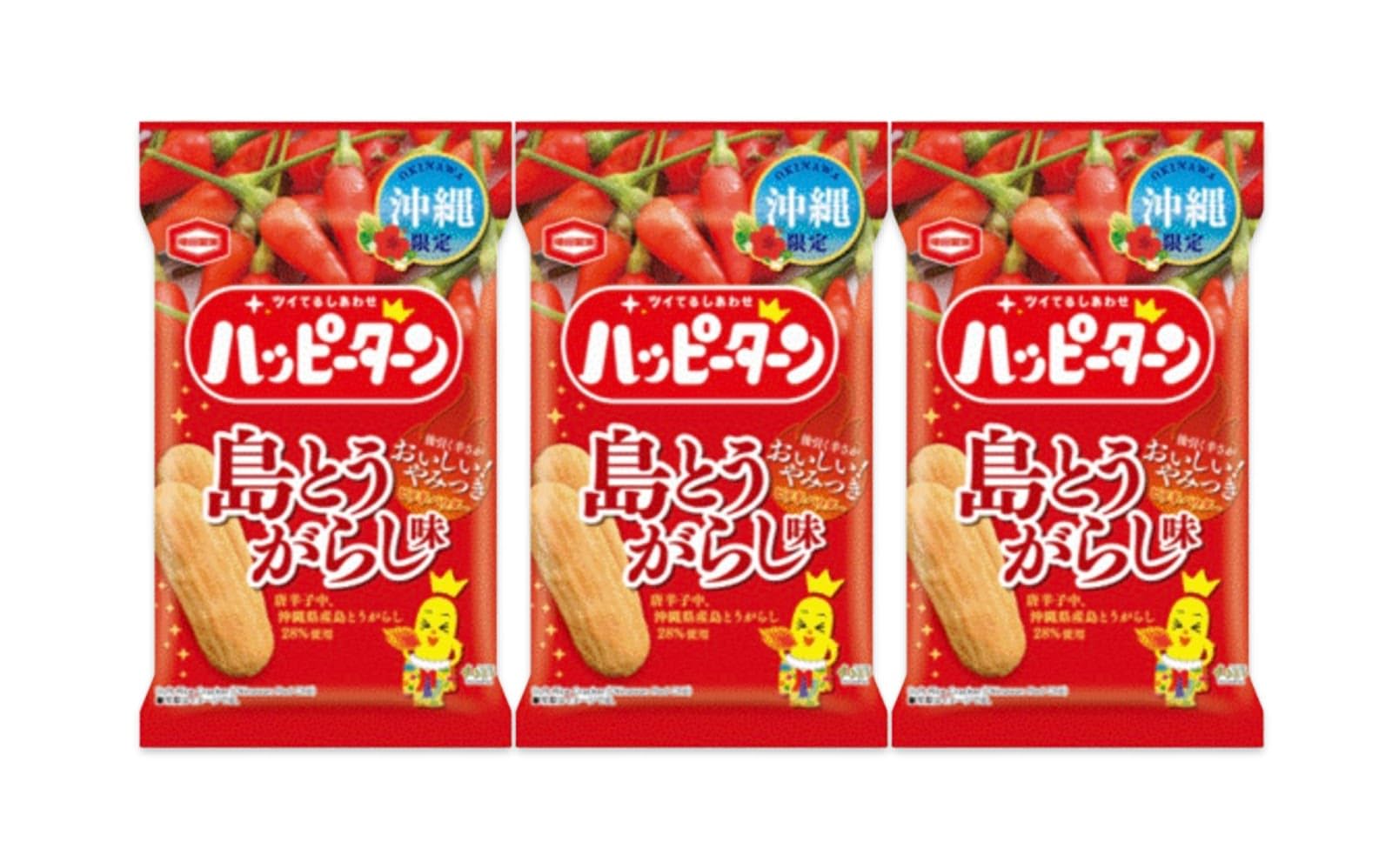 

Ограниченный набор Happy Turn со вкусом перца чили со вкусом острова Окинава x 3 [Покупка набора] (34г пакеты)