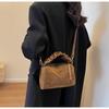 Meilaide Suede Pillow Bag: 2024 Autumn/Winter Versatile Crossbody for Commute, Large Capacity, Single Shoulder Wear.