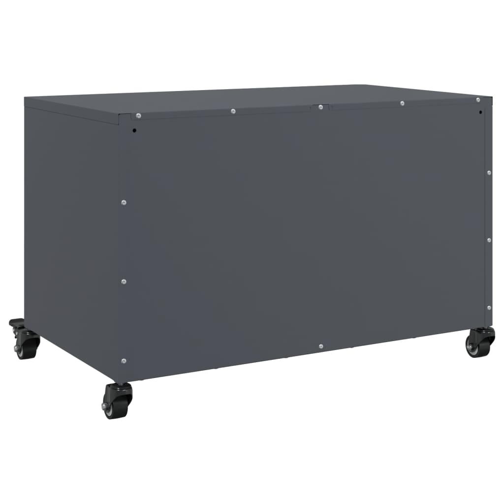 TV Stand Anthracite 68 X 39 X 43.5 Cm Cold Rolled Steel