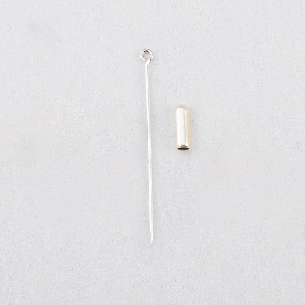 

20pcs/lot 50/70mm Stick Metal Brooch Base Pin Safety Stopper Needle for DIY Lapel Badges Hat Jewelry Making Accessories Supplies 20pcs