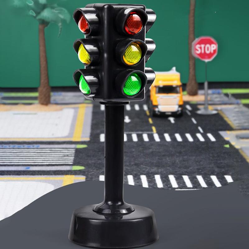 Hot 1PC Dollhouse Scene Model Decoration Mini Traffic Lights Traffic Lights Toy Model