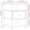 VidaXL Tables de chevet 2 pcs noir 40x42x56 cm bois d’ingénierie 826024