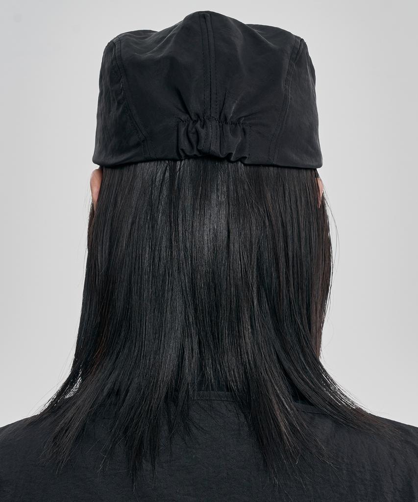 AJOBYAJO Tribal Logo Nylon Flat Cap [Black]