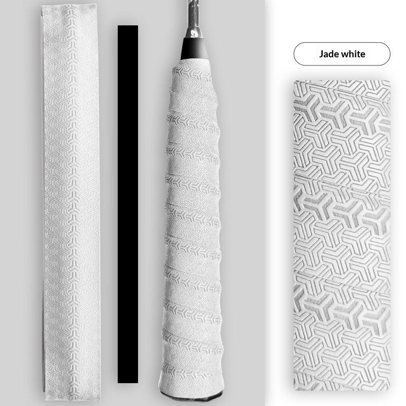 Badminton Hand Rubber Anti-slip Racket Grip Sport Overgrip Tape Tennis Overgrips Sweatband Racket Shock Absorption Grip Tape белый