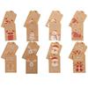 Premium-Qualität 100 Stück Hoher Standard Kraft-Papier Oberste Güte Oberste Güte Weihnachten Oberste Güte Baum Überlegene Qualität Anhänger Oberste Güte Frohe Premium-Qualität