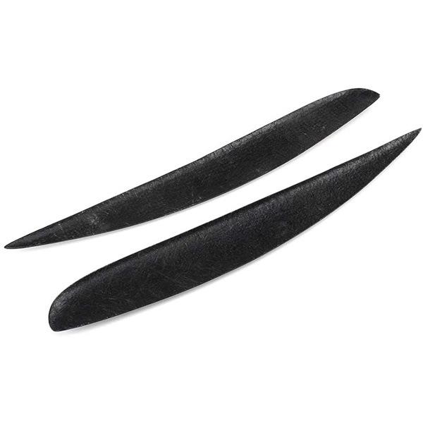 Set of 2 Bright Black ABS Car Headlight Eyebrow Spoiler Stickers