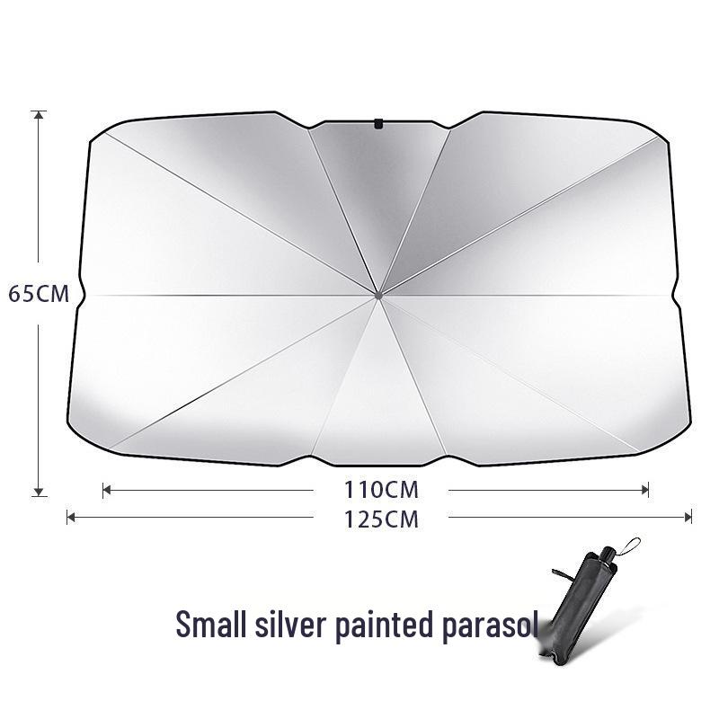 Foldable Car Sunshade Umbrella for Front Windshield - Heat Insulation & Sun Protection