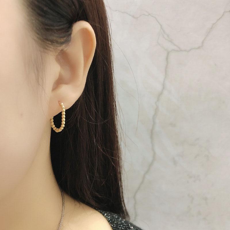 ANENJERY Chain Shaped Oval Hoop Earrings For Women Men Simple Geometric French Earrings Wholesale