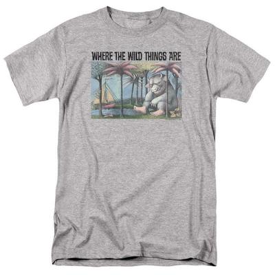 Wo die wilden Kerle sind Unisex-T-Shirt Retro-Kinderbuch-Grafik-Unisex-T-Shirt
