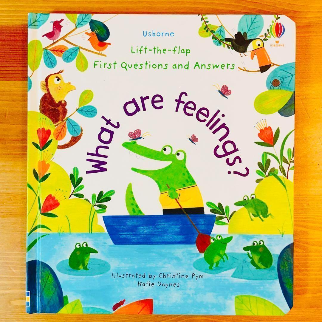 

[USED] English Picture Book What are feelings Usborne Foreign Books Pop-up Picture Book