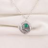 Green Onyx Cab Gemstone Jewelry, 925 Solid Sterling Silver Pendant, Handmade Silver Pendant For Wedding Gift