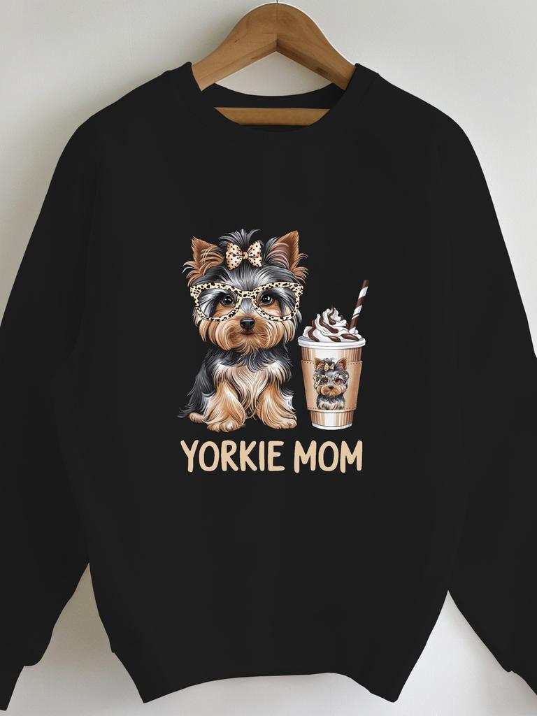 YORKIE MOM women's sweatshirts