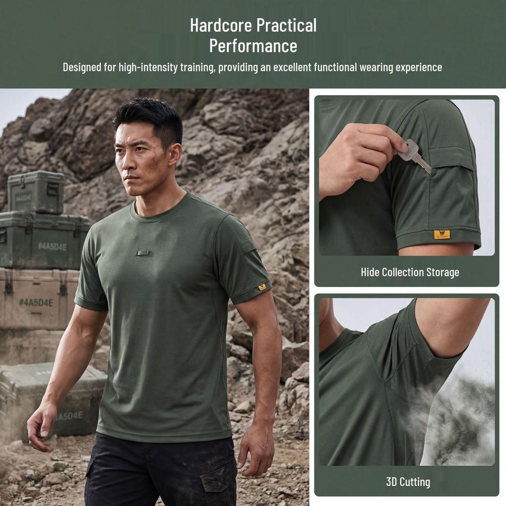 Coolmax Breathable Quick-Dry Tactical Training Shirt
