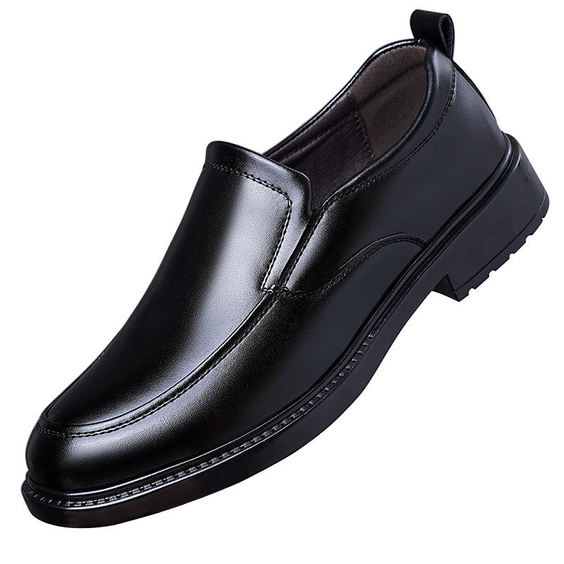 Fashion 2025 Spring Autumn Business Formal English Style Leather Shoes for Men New Designer Black Casual Dress Shoes Male