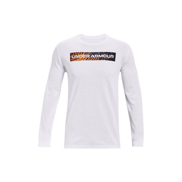 Under Armour Logo Letter Print Pullover Sports Training Breathable T-Shirt Men T-Shirts White 1370530-100