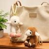 111723Cm Realistic Cloud Sheep Plush Toy Soft Stuffed Lamb Pillow Doll Backpack Pendant Decor Boys Girls Kids Birthday Present