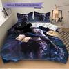 3pcs Jinx Blue Haired Warrior Home Decor Bedding Set-Perfect for Bedroom, Guest Room, Living Room, Hotels | Festive Gift for Fans, Travelers