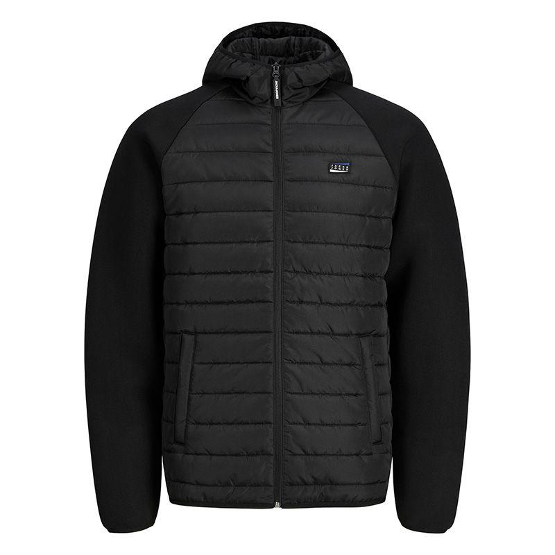 سترة رجالية مبطنة بسحاب وغطاء للرأس من JACK & JONES