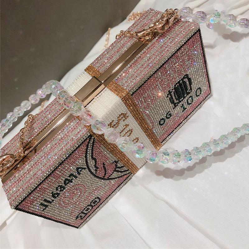 KERVINJESSIE Womens Diamond Evening Bags Party Dresses Clutch Purse Handbag Crossbody Bag KERVINJESSIE Womens Diamond Evening Bags Party Dresses Clutch Purse Handbag Crossbody Bag