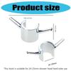 2pcs Rustproof Shower Faucet Hook Set Simple Attachment Space Saving Shower Head Holder Hook for Bathrooms & Kitchens