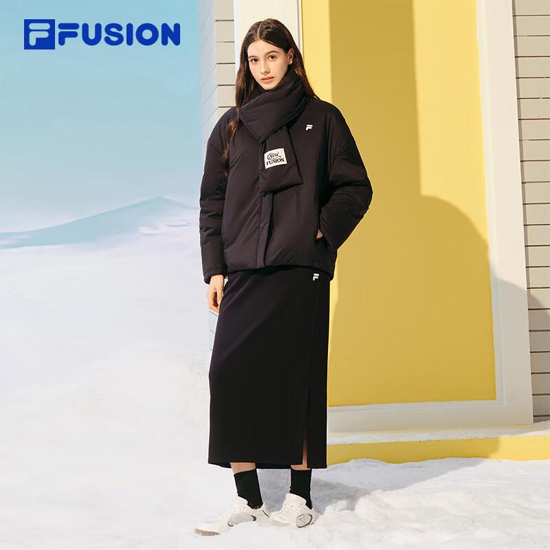 FILA FUSION Women's Winter Scarf-Collar Padded Jacket