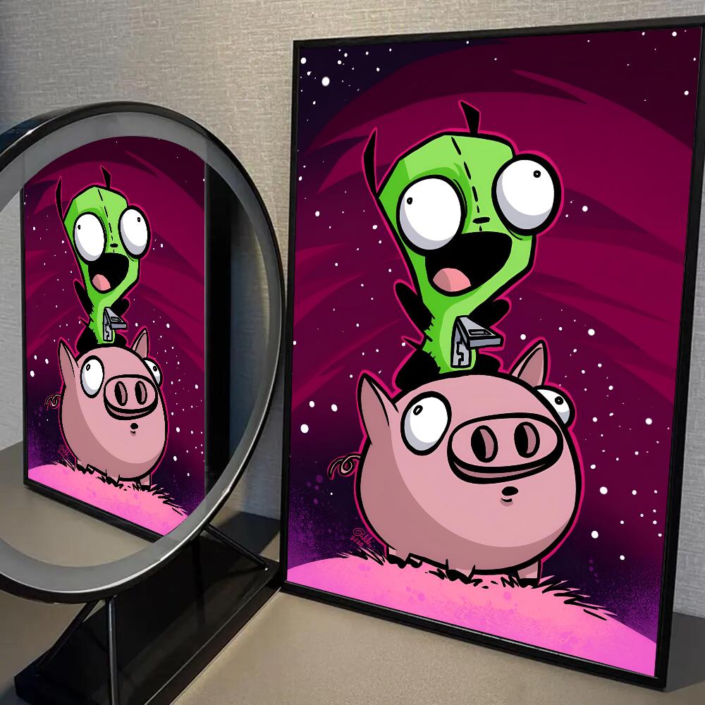 1PC I-Invader Zim Poster Poster Paper Print Home Living Room Bedroom Entrance Bar Cafe Art Painting Decoration