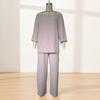 Yousheng Two Piece Matching Lounge Sets for Women Casual Off Shoulder Long Sleeve Top And Wide-Leg Pants Summer Boho Outfits