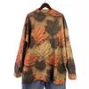Autumn Women's Maple Leaf 3D Print Round Neck Sweater - Comfortable Long Sleeve Loose Fit Knitwear