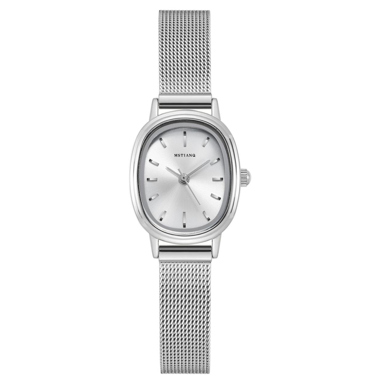 

Retro Exquisite Watch Schoolgirl Small Simple Light Luxury Niche Pointer Oval Women S Watch