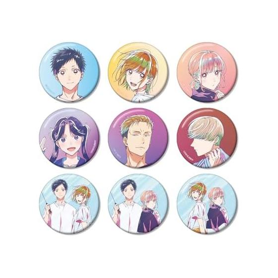 Ao no Hako TV Anime Trading Ani Art Clear Label Vol. 2 Can Badge Box of 9