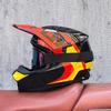 Red and Blue Downhill Helmet Off-Road Full Helmet Mountain Bike Riding Safety Helmet Unisex Bicycle Trail Helmet