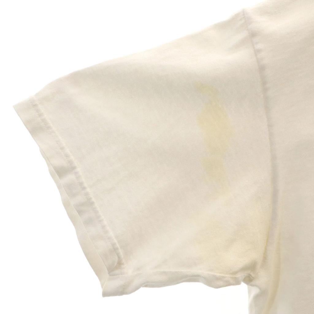 anvil 90s Old animal print Short sleeve T-shirt white Men's Used