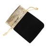 50pcs 7 X 9cm Velvet Bag Soft Drawstring Pouch Jewelry Wedding Gift Storage BagBlack