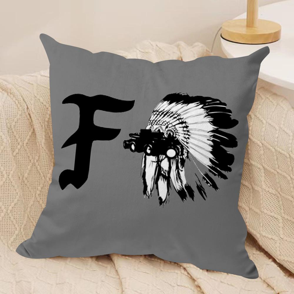 Forward O-Observations Group Cushion Cover Soft Plush Fabric Double-Sided Printed Sofa Cushion Cover for All Seasons Home Decor