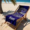 Ravens Football Personalized Name Beach Towel High Absorbency & Quick-Dry