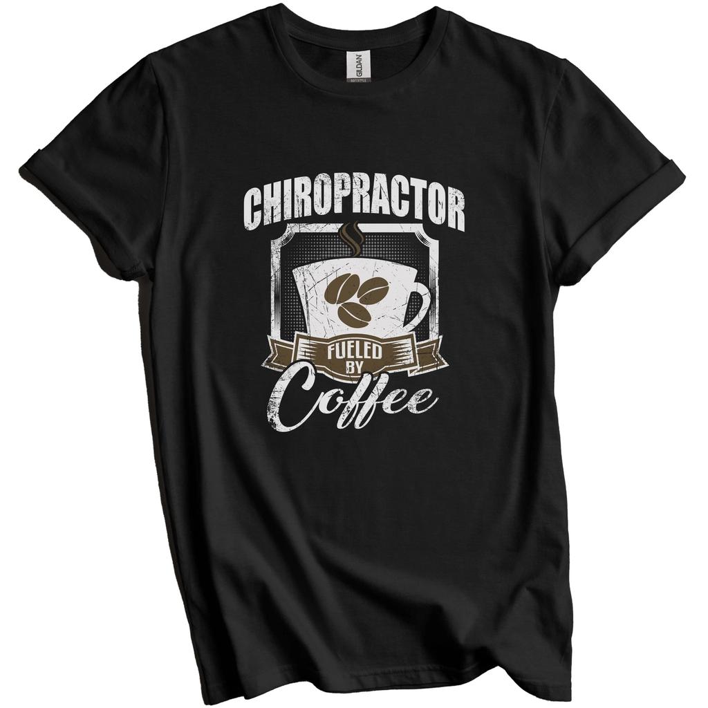 Chiropractor Fueled By Coffee Funny T-Shirt Gift for Chiropractor
