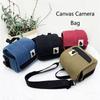 Canvas Storage Pouch Waterproof Camera Video Bag Portable Digital Shoulder Pouch Outdoor