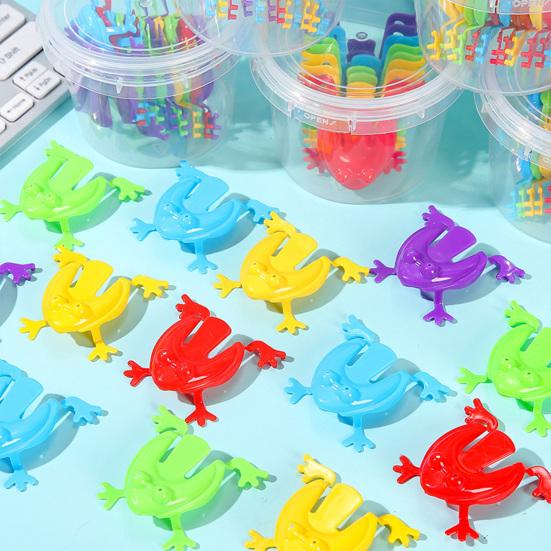 1 Set Bounce Parent-Child Jump Frog Toys Fun Competition Interaction Multiplayer Kids Frog Toys Toys