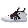 Li Ning Rutschfest Abriebfest Mittelhohe Basketballschuhe Herren Schwarz Weiß ABAP079-1