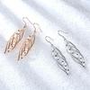 Classic Silver Needle Drop Earrings For Women Silver Long Tassel Multi-layer Twisted Wave Earrings Oorbellen Brincos Pendientes