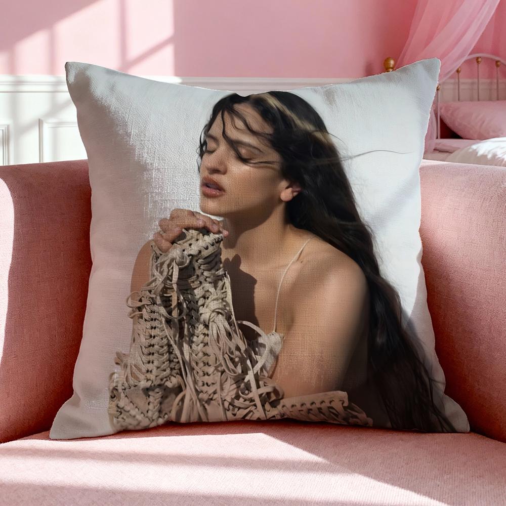 Singer R-Rosalia Cushion Cover Breathable Linen Pillowcase Summer Odorless Eco-Friendly Invisible Zipper Washable