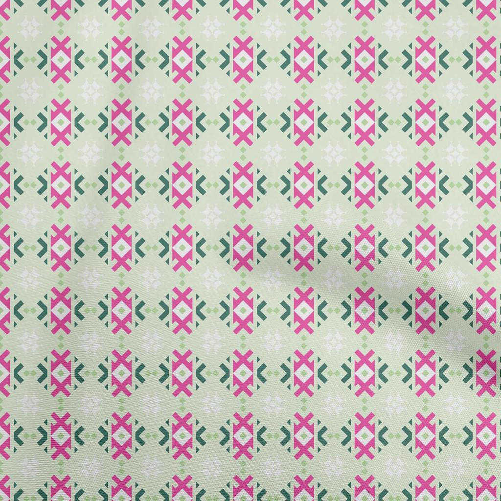 oneOone Cotton Flex Light Pink Fabric Asian Leaf Block Sewing Craft Projects Fabric Prints By Yard 40 Inch