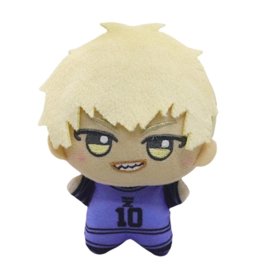 Blue Prison Peripheral Football League Forward Plush Toy Pendant Keychain Cute Doll Pendant