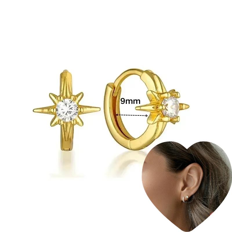 925 Silver Ear Needle White Zircon Butterfly/Water Drop Hoop Earrings Drop Earrings For Women Fashion Wedding Jewelry
