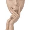 Nordischer Sandstein Wohnzimmerdekoration Abstrakte Gesichtsmaske Hausornament