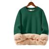 Men's Winter Thick Lambswool Hoodie: Youthful, Warm, Pure Color, Loose Fit, Plus Size