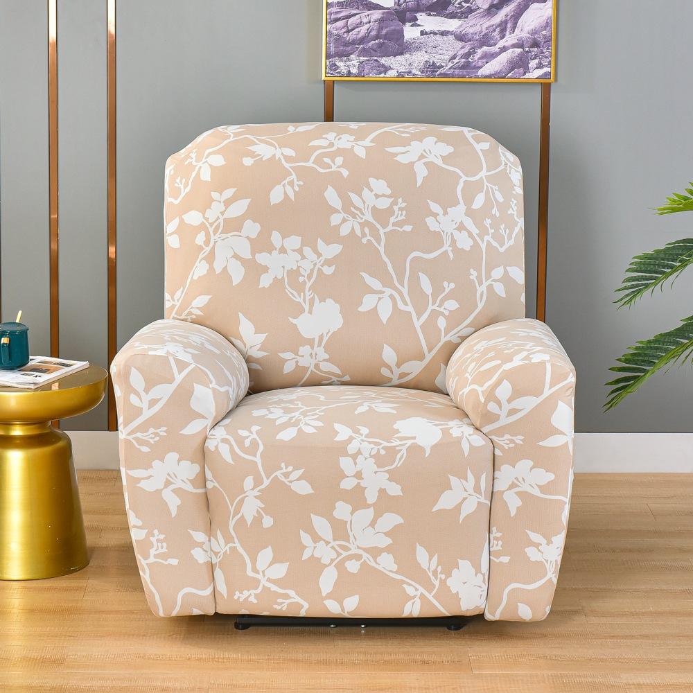 Elastic All-inclusive Sofa Recliner Cover, Printed Four-season Universal Function Single Sofa Cover