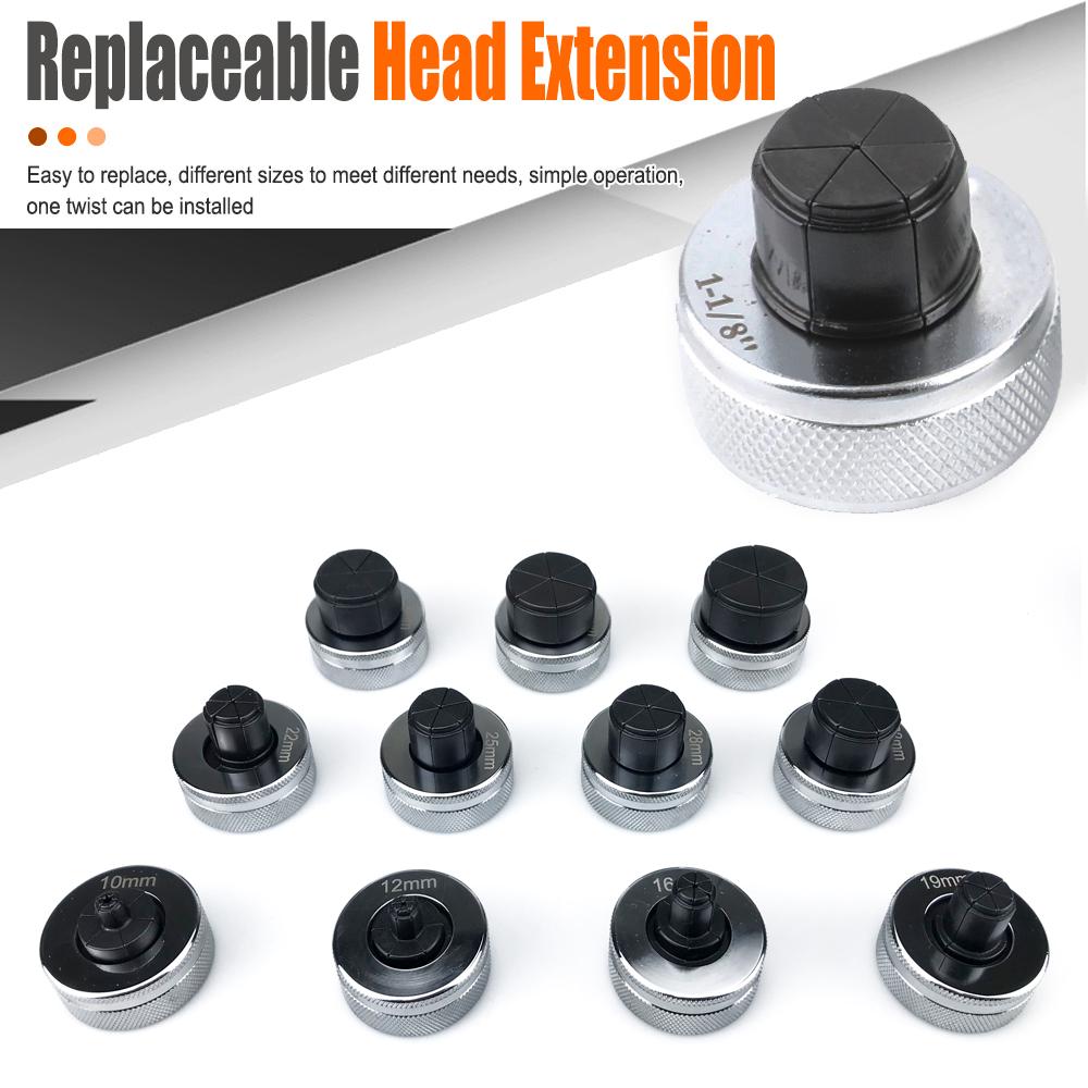 Hydraulic Tube Expander Tool Kit with 11 Pipe Expander Heads Air Conditioner Copper Tube Flapper Refrigerator Tube Flapper