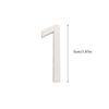 1pc Floating House Number Outdoor 5cm Black Aluminum Alloy Apartment Door Number Mailbox Address Sign