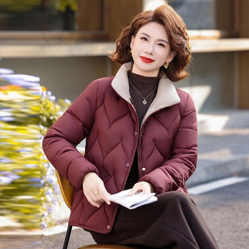 Winter thin cotton coat medium women's new warm casual cotton-padded coat